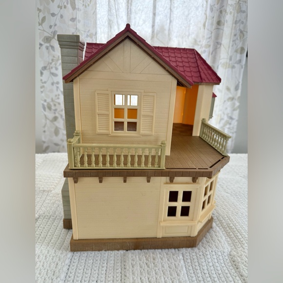 Vintage Sylvanian Families Calico Critters Red Roof House - Picture 4 of 16